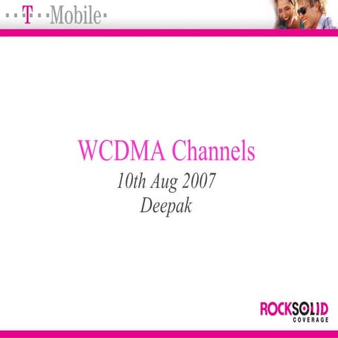 Wcdma channels