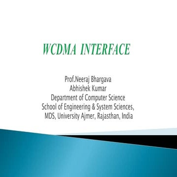 Wcdma interface sakshi