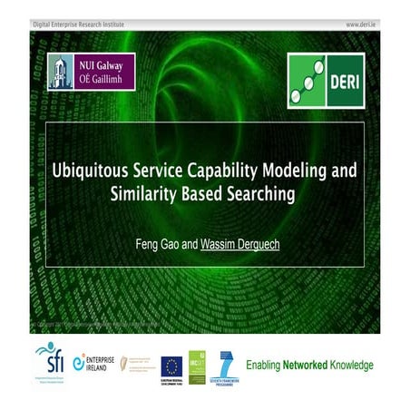 Ubiquitous Service Capability Modeling and Similarity Based Searching