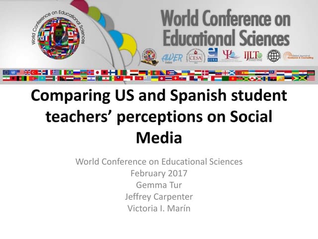 Comparing US and Spanish student teachers' perceptions on Social Media