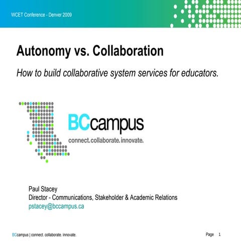 Collaboration vs. Autonomy