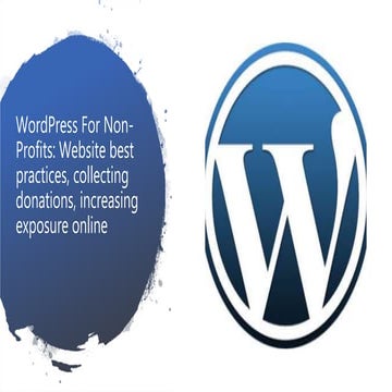 Wceu2019 word press for nonprofits