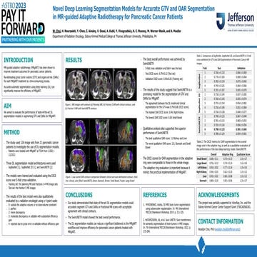 Novel Deep Learning Segmentation Models for Accurate GTV and OAR Segmentation...