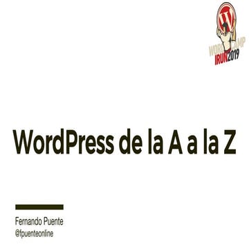 WordPress de la A a la Z. Guía de todos los términos que debes conocer y que ...
