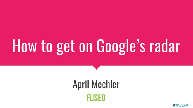 SEO STRATEGY FOR BEGINNERS - How to get on Google's radar