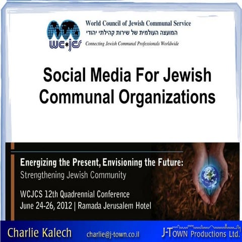 Social Media for Jewish Communal Organizations