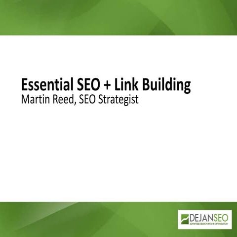 Essential SEO + Link Building
