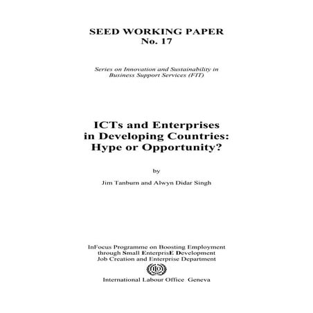 ICTs and Enterprises in Developing Countries: Hype or Opportunity?