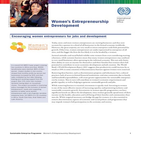 Women’s Entrepreneurship Development 