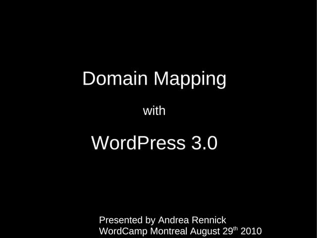 Wcmtl andrear-domain-mapping