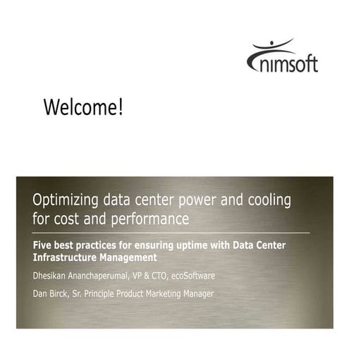 Five best practices for ensuring uptime with Data Center Infrastructure Manag...