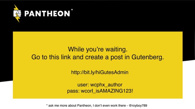 Building Gutenberg Applications & WebOPS Case Study