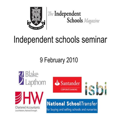 Independent Schools seminar