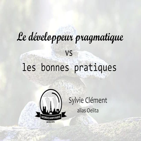 Wordcamp paris 2015  dev-pragmatique-bonnes-pratiques