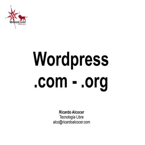 De Wordpress.com a Wordpress.org