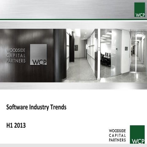 WCP Software Industry Trends H1 2013