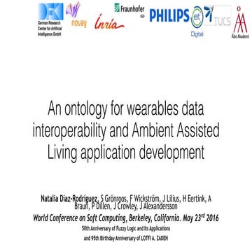 An Ontology for Wearables Data Interoperability and Ambient Assisted Living A...