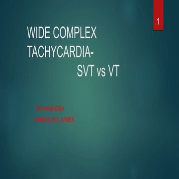 approach to wide complex tachycardia 