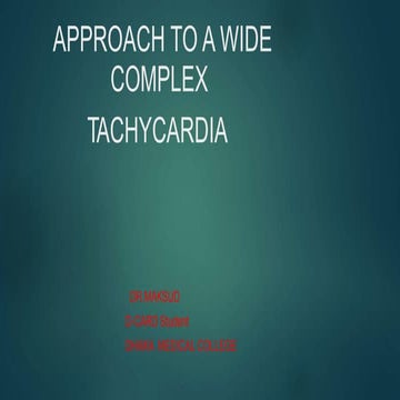 Wide complex tachycardia