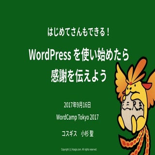 WordCamp Tokyo 2017 ランチセッション「WordPr...