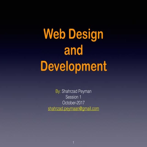 Web Design & Development - Session 1 | PDF