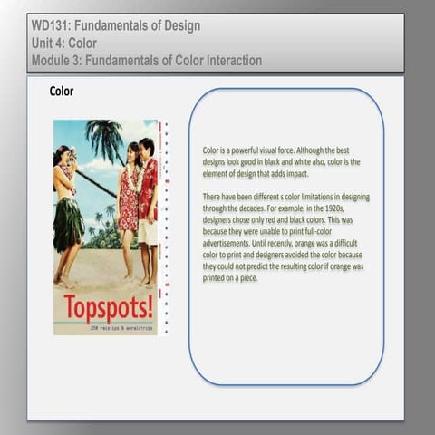 Wd131 unit 4 module 3 fundamentals of color interaction 