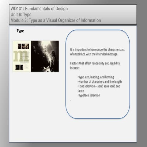 Wd131 unit 6 module 3 type as visual organizer 