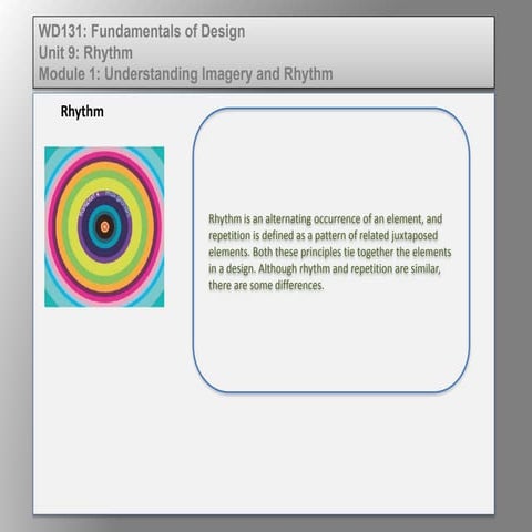 Wd131 unit 9 module 1 understanding imagery and rhythm 