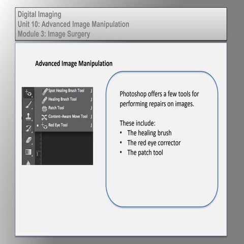 Wd133 unit 10 module 3 image surgery