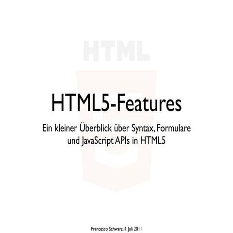 HTML5-Features