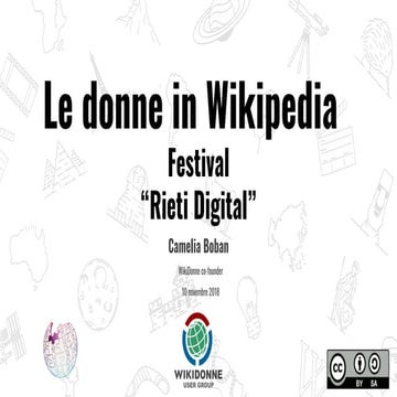 WDG - Le donne in Wikipedia. Festival  "Rieti Digital"