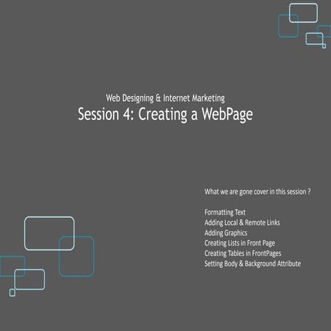 Wd & im session a4 _creating a web page _april 08,2010