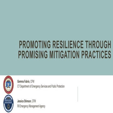 Promoting Resilience_RIFMA2016