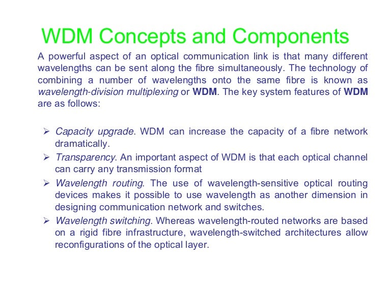 Wdm passive components