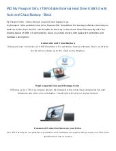 Wd my passport ultra 1 tb portable ...