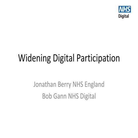 Widening Digital Participation 