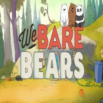 We-Bare-Bears Power Point Template for Presentation