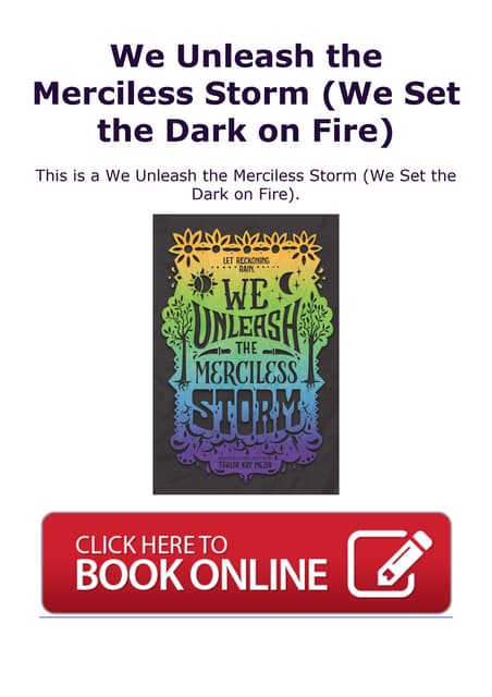 Læse bøger We Unleash the Merciless Storm (We Set the Dark on Fire) | PDF