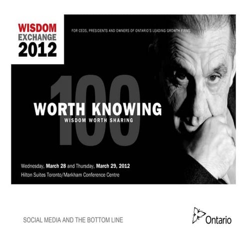 We 2012 workshop   social media bottom line