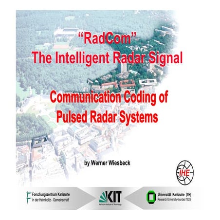 WE3.L10.2: COMMUNICATION CODING OF PULSED RADAR SYSTEMS