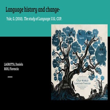 Language History and Change