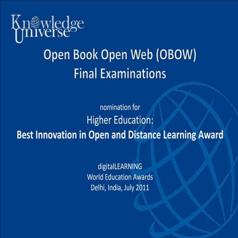 Open Book Open Web (OBOW) exams