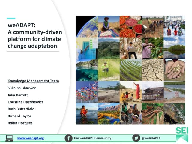 An introduction to weADAPT 