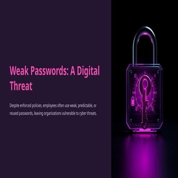 Weak-Passwords-A-Digital-Threat great cybersecurity technique | PPTX