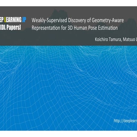 [DL輪読会]Deep High-Resolution Representation Learning for Human Pose ...