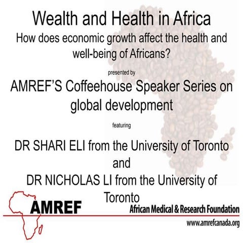 Wealth and health in Africa   AMREF