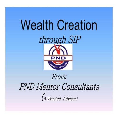 Wealth Creation Through Mutual Fund Sip Pdf