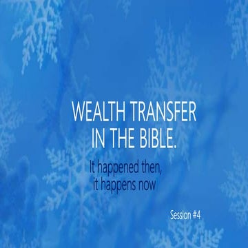 Wealth transfer in the bible (1)