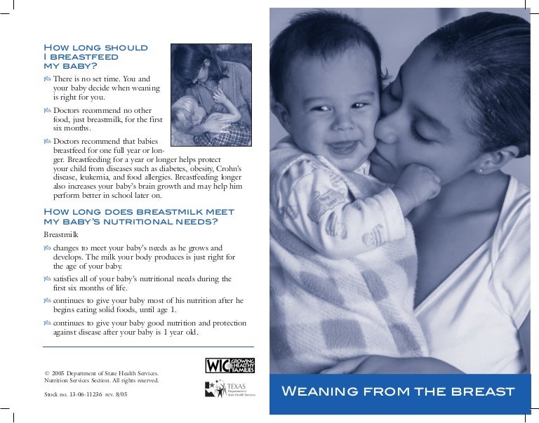 partial weaning from breastfeeding