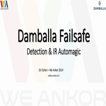 We Ankor - Damballa Use Cases 